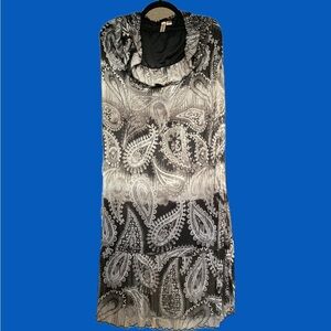 Black and White Paisley Dress